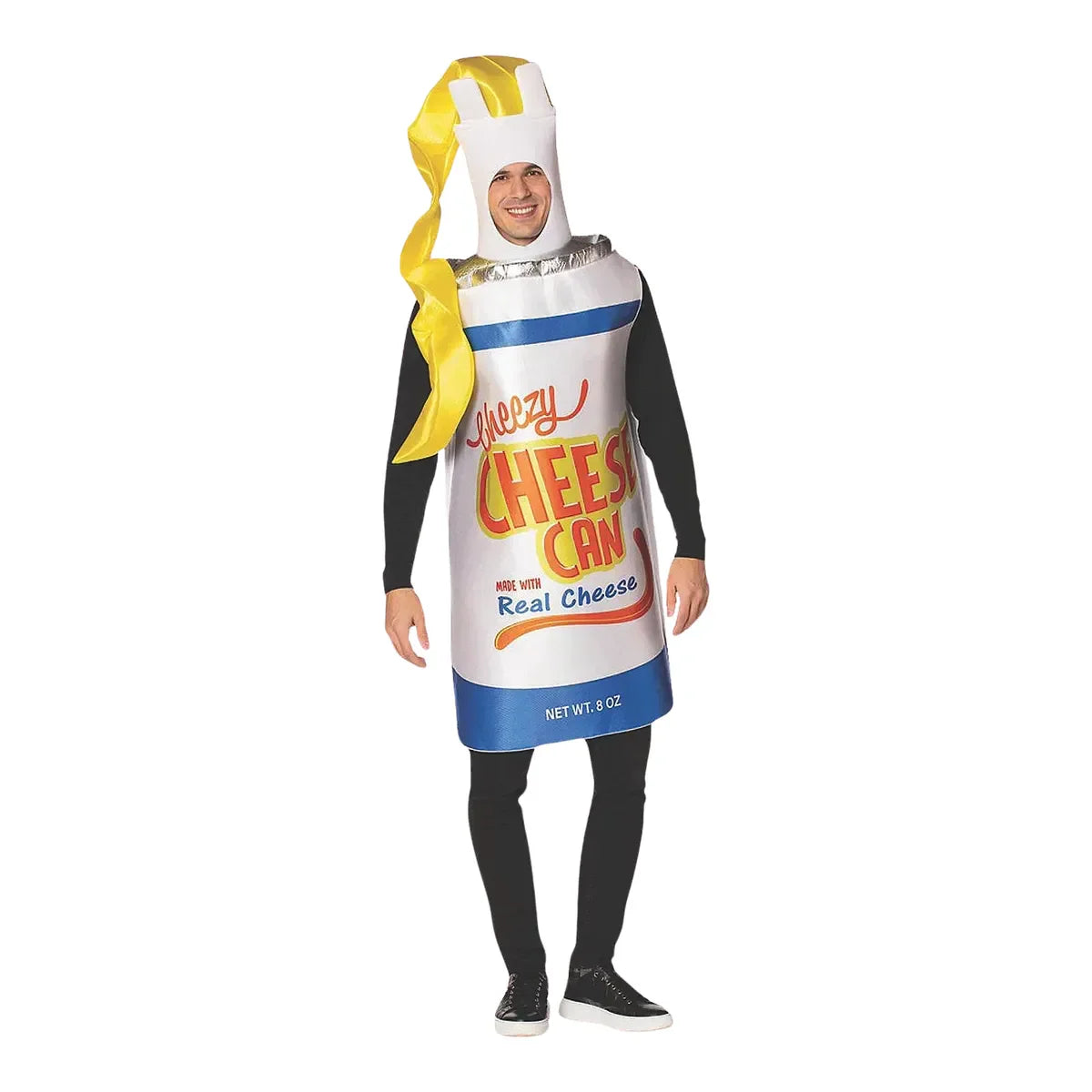 Adult Cheezy Cheese Spray Can Costume