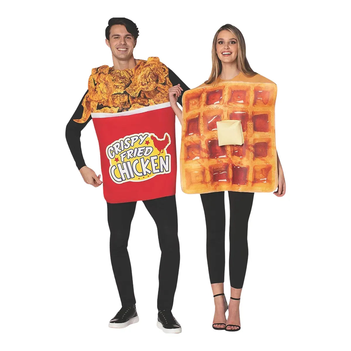 Adult Chicken and Waffle Couple Costumes