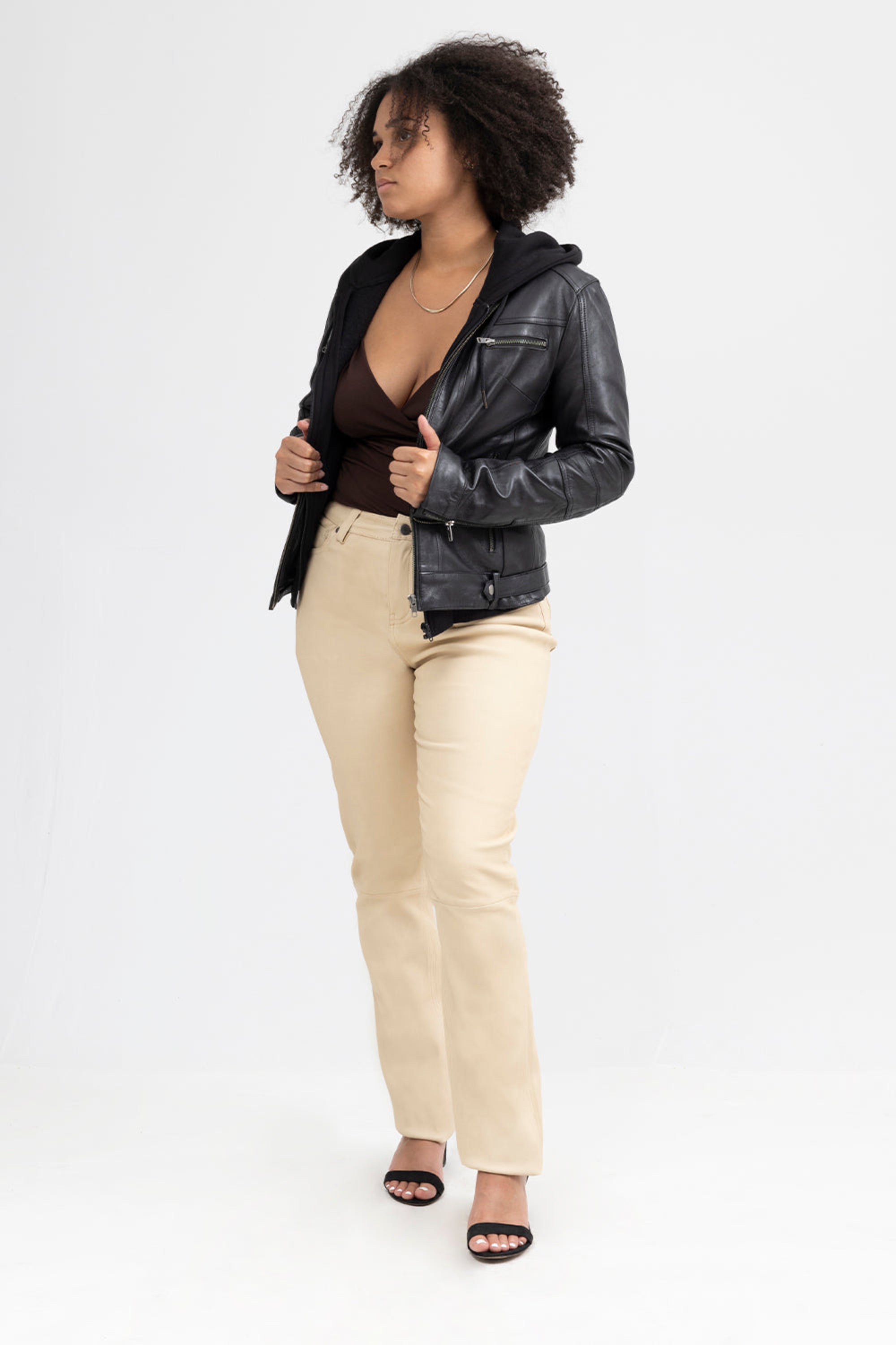 April Women's Lambskin Fashion Leather Jacket