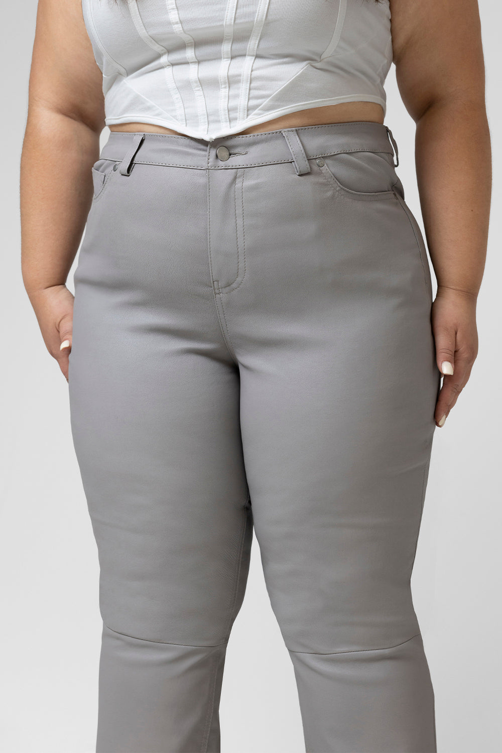 Arya Women's Fashion Stretch Leather Pants