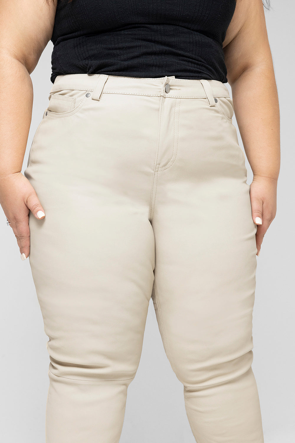Arya Women's Fashion Stretch Leather Pants