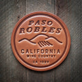 Paso Robles California Leather Coaster