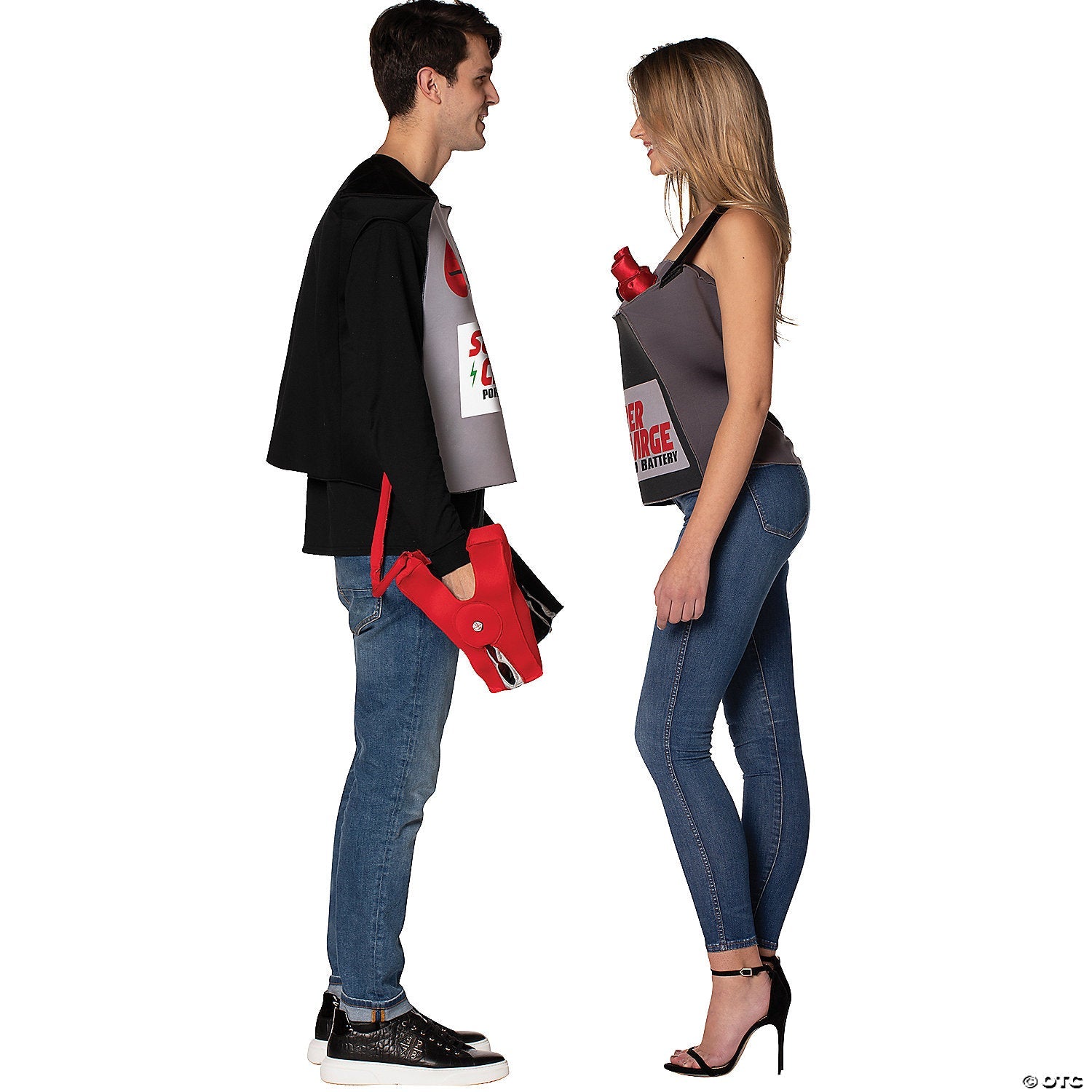 Adult Battery Jumper Cables Couples Costume