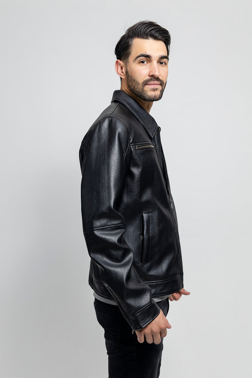 Conner Men's Vegan Faux Leather Jacket