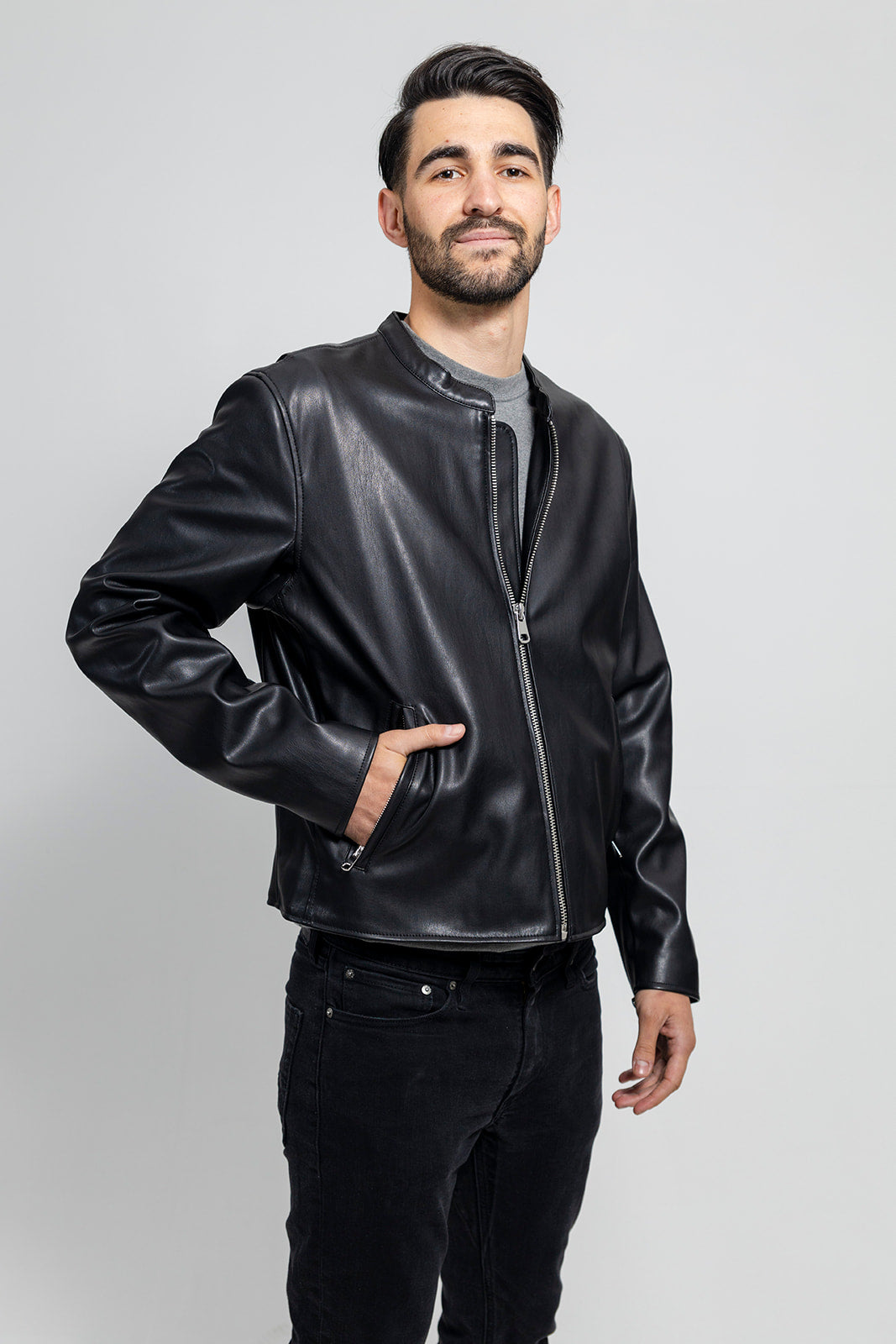 Dillon Men's Vegan Faux Leather Jacket