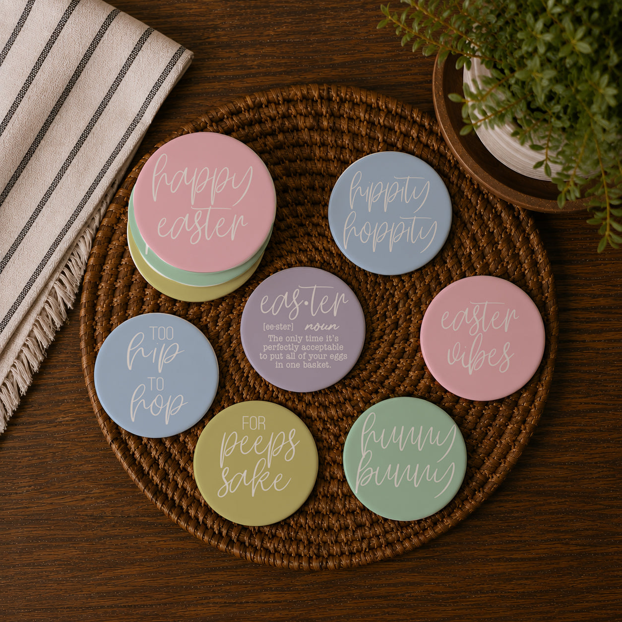 Easter + Spring Coasters
