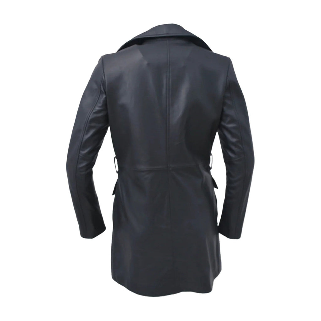 Emma Women's Leather Wrap Coat