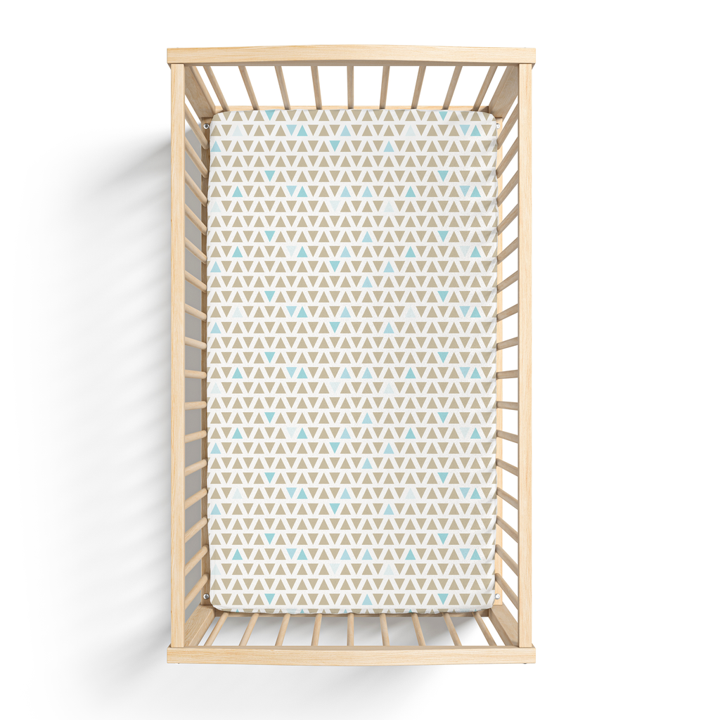 Jersey Knit Polyester Crib Sheet in Every Which Way