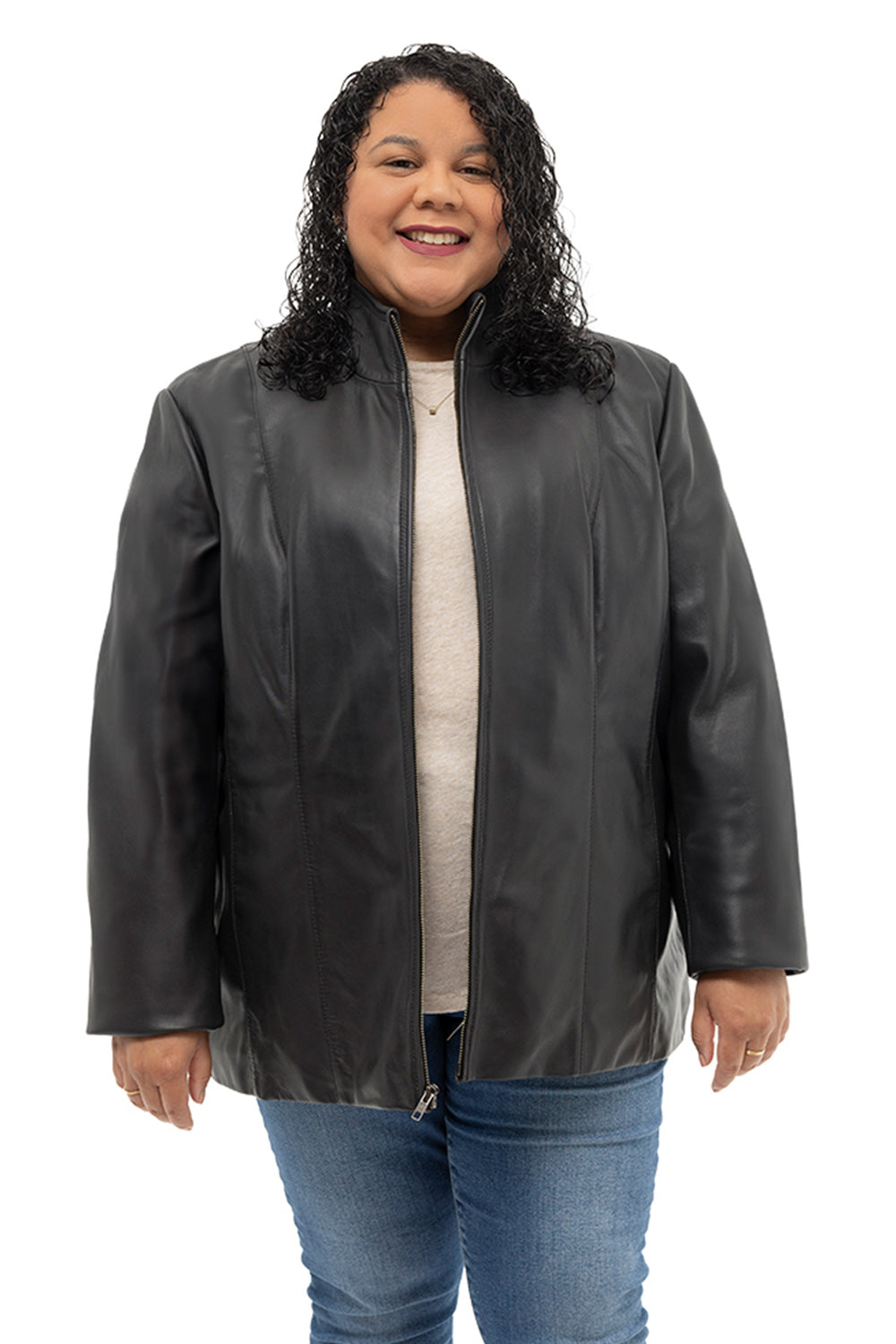 Francine Womens Fashion Leather Jacket