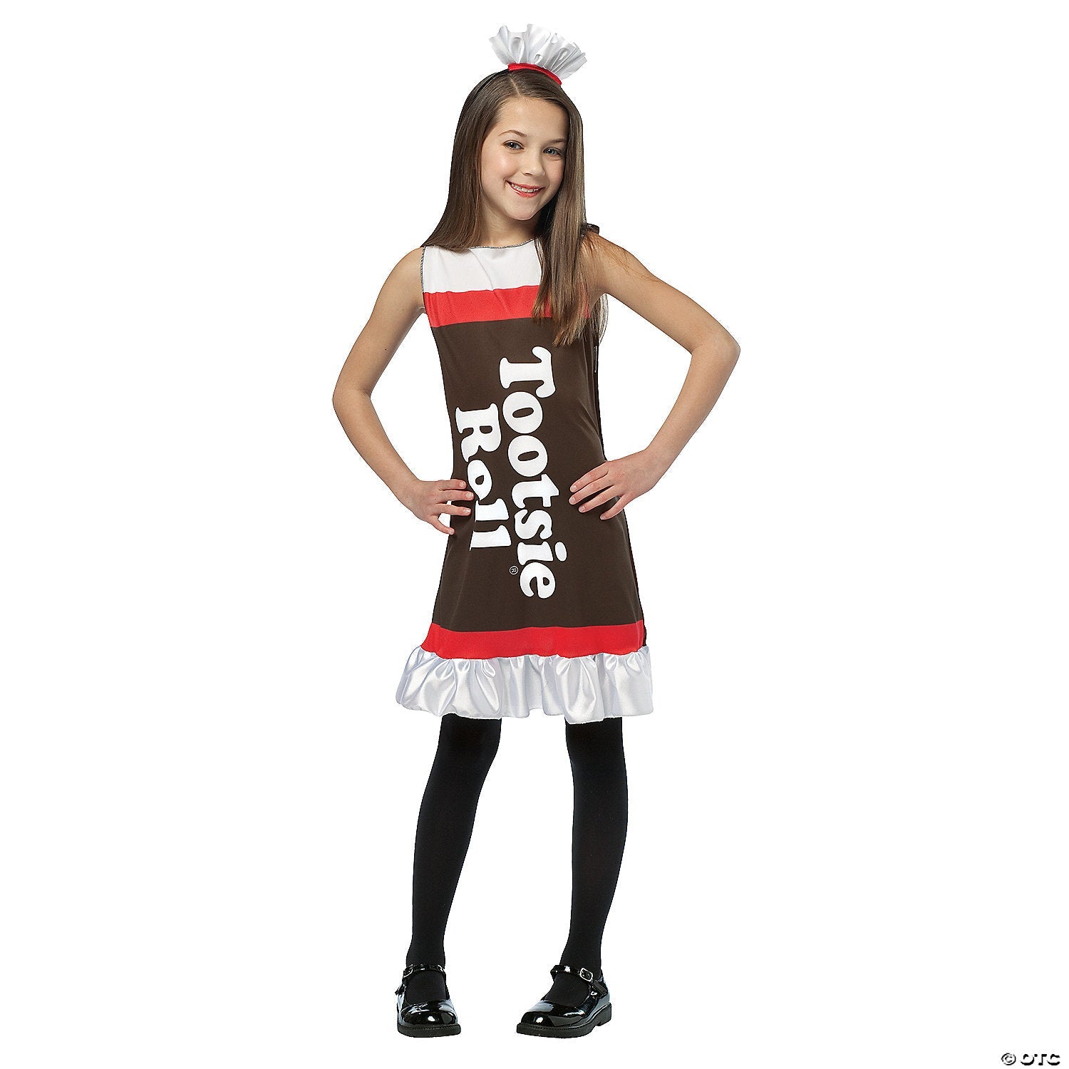 Girl's Tootsie Roll Tank Dress Costume, Girls 4 - 6