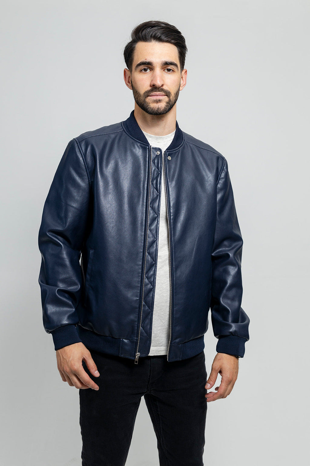 Justin Men's Vegan Faux Leather Jacket