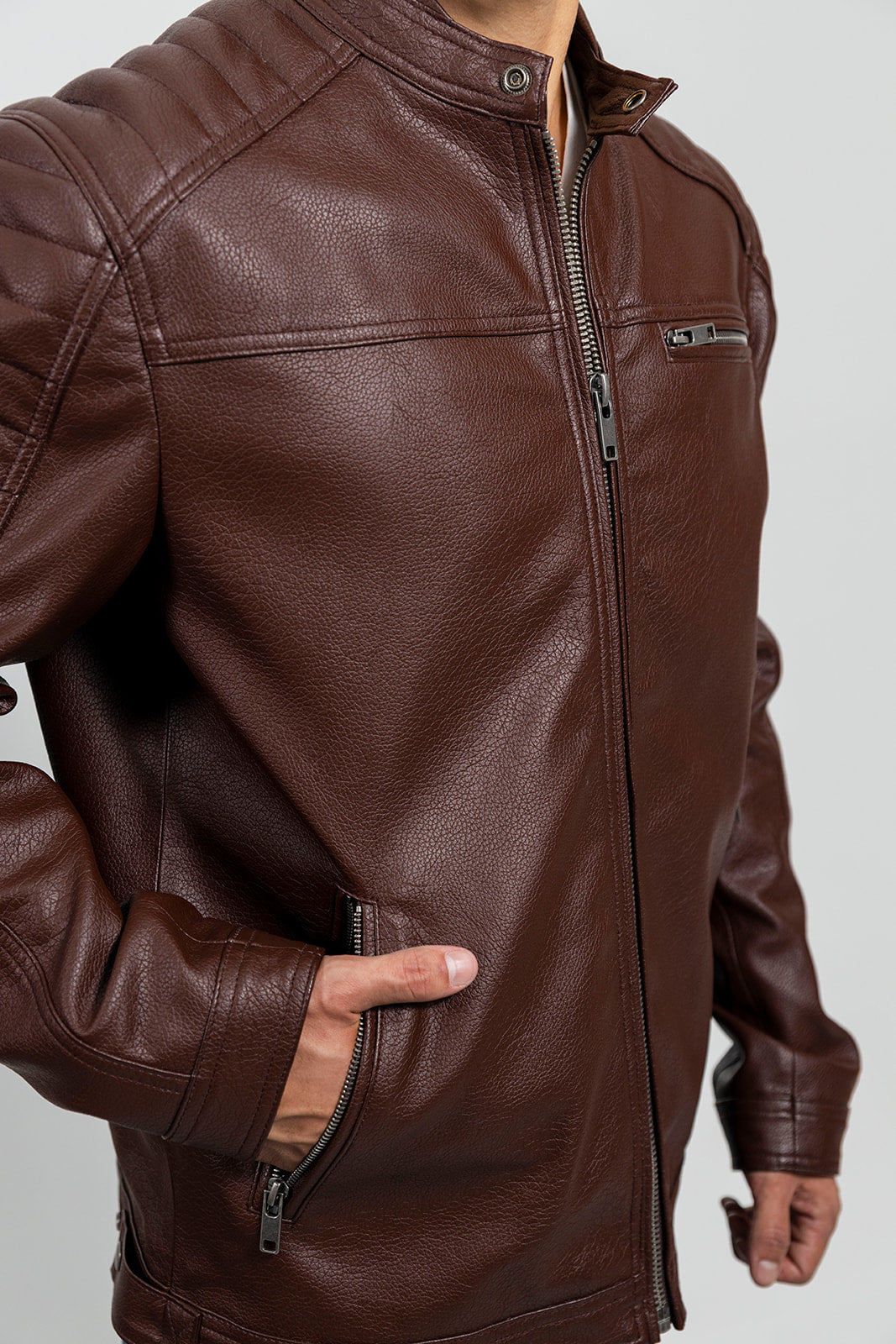 Logan Men's Vegan Faux Leather Jacket