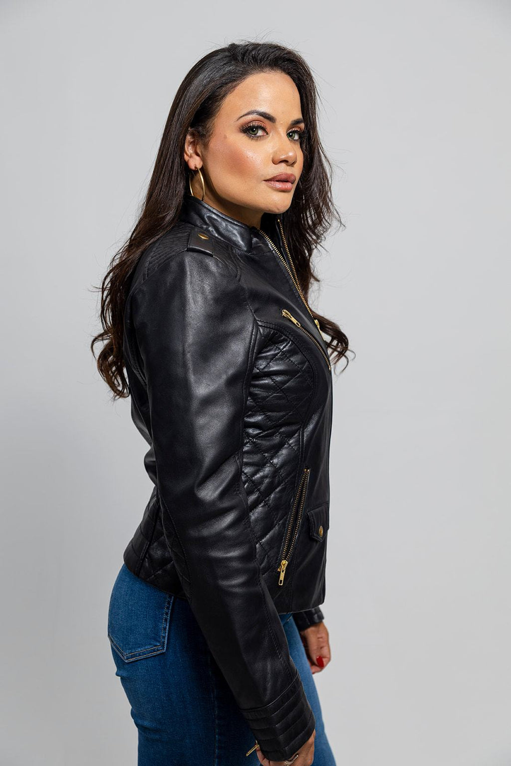 Alessandra Women's Fashion Leather Jacket