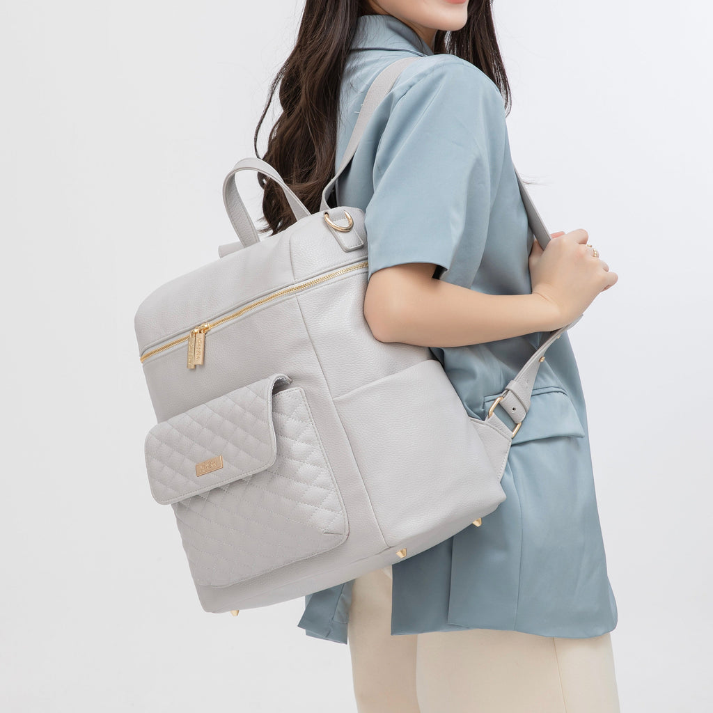 Signature Diaper Bag Stone Grey