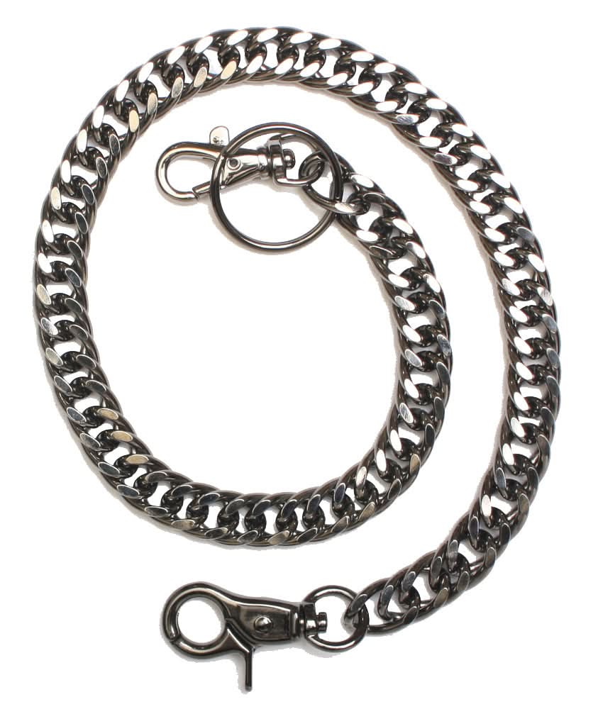 J22 2-Inch Gun Metal Wallet Chain