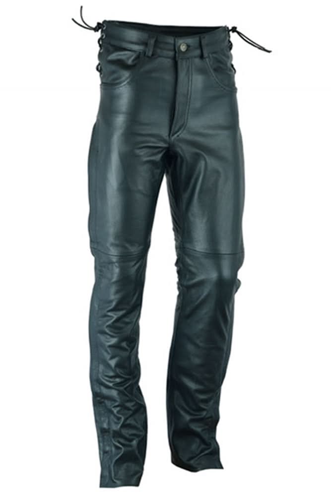 Road Rage Black leather motorcycle chaps