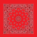 NT441 Bandana Paisley Red