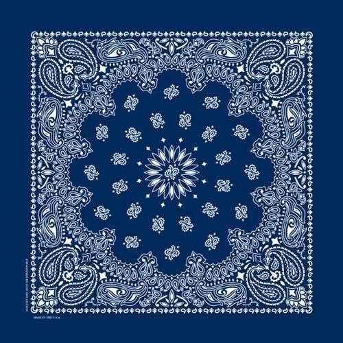 NT442 Bandana Paisley Navy