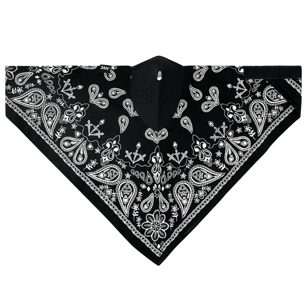 WNEO11 NEODANNA Mask- Cotton/Neoprene- Black Paisley