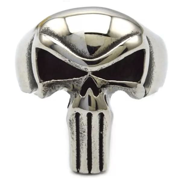R33 Punisher Skull Stainless Steel Biker Ring