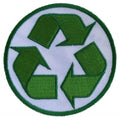 P543 Recycle Sign Novelty Iron on Patch