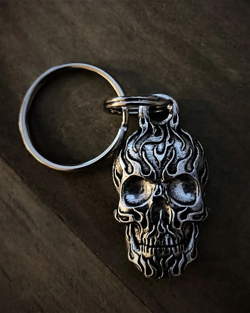 BBK-3 Flame Skull Keychain