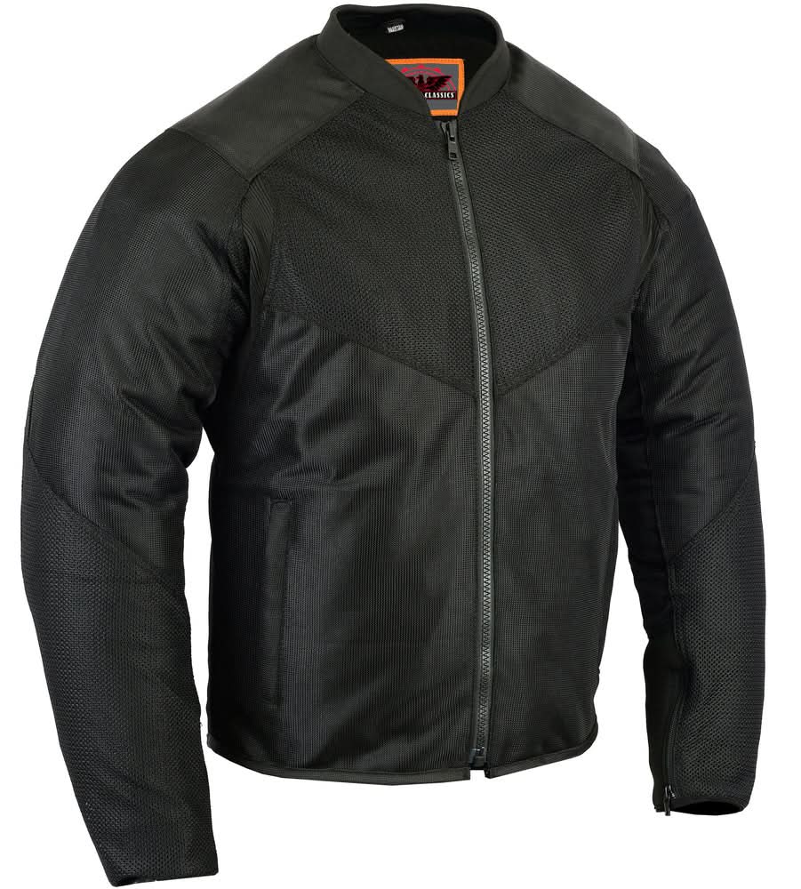 Men's Ventilated Mesh Motorcycle Jacket – Sporty, All-Season