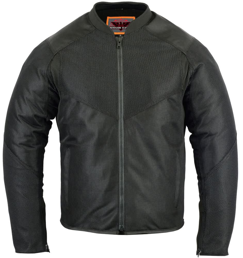 Men's Ventilated Mesh Motorcycle Jacket – Sporty, All-Season