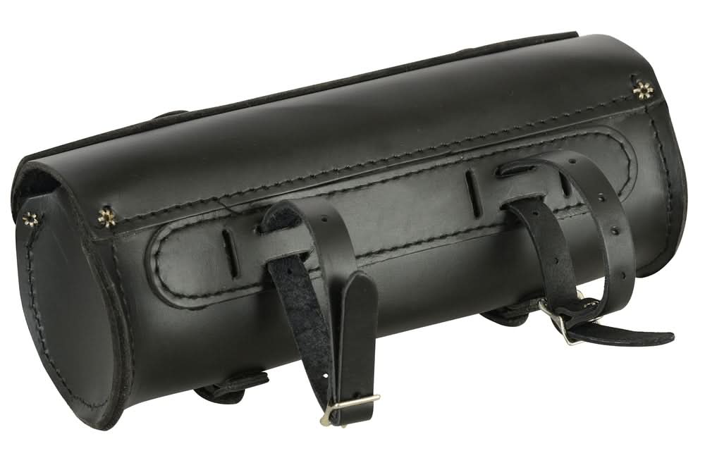 Premium Large Leather Round Tool Bag
