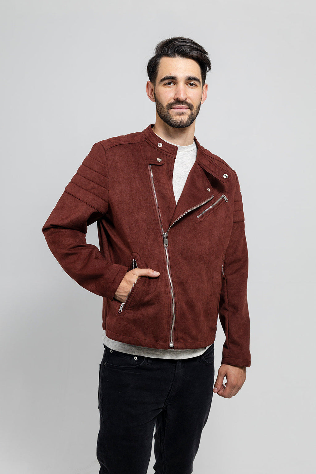 Payton Men's Vegan Faux Suede Jacket