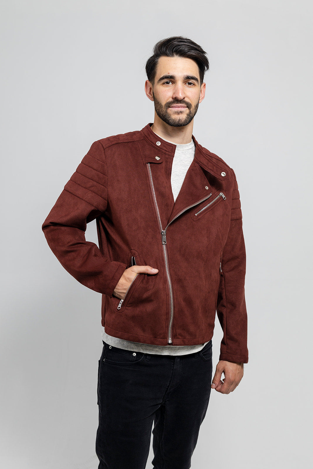 Payton Men's Vegan Faux Suede Jacket