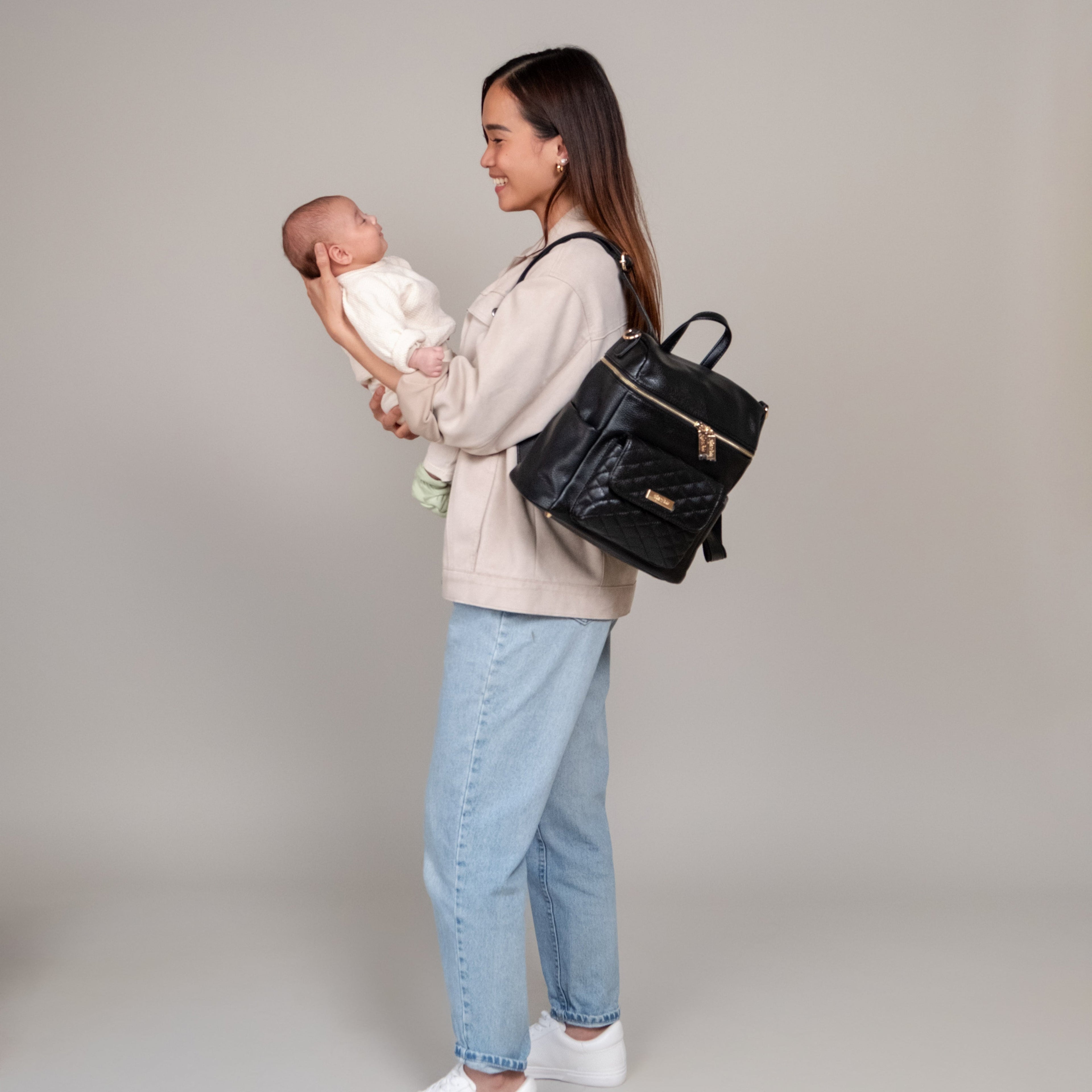 Petit Diaper Bag Ebony Black