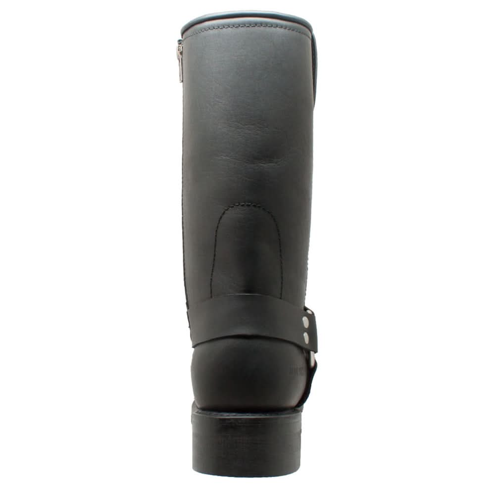 StormGuard Men's black Leather biker boots