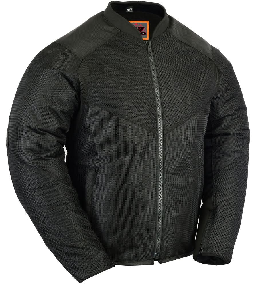 Men's Ventilated Mesh Motorcycle Jacket – Sporty, All-Season