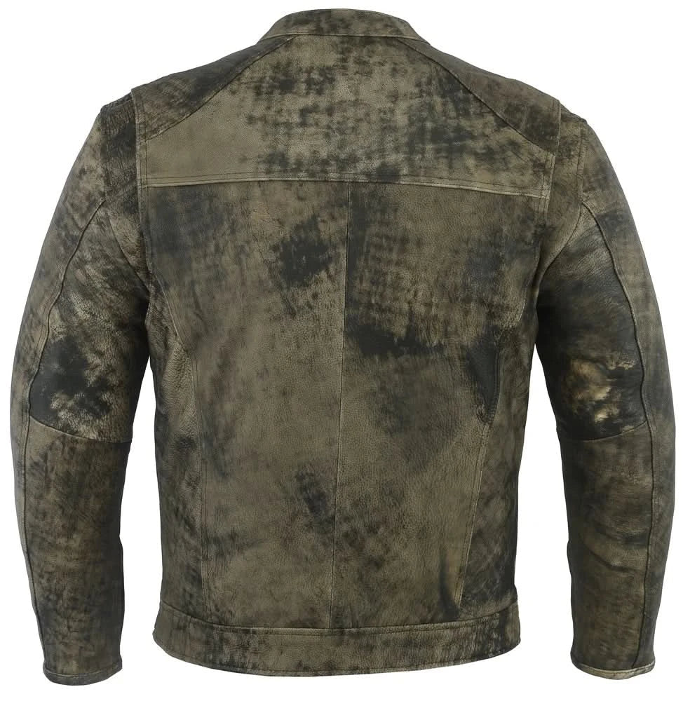 Men's Antique Brown Motorcycle Cruiser Jacket