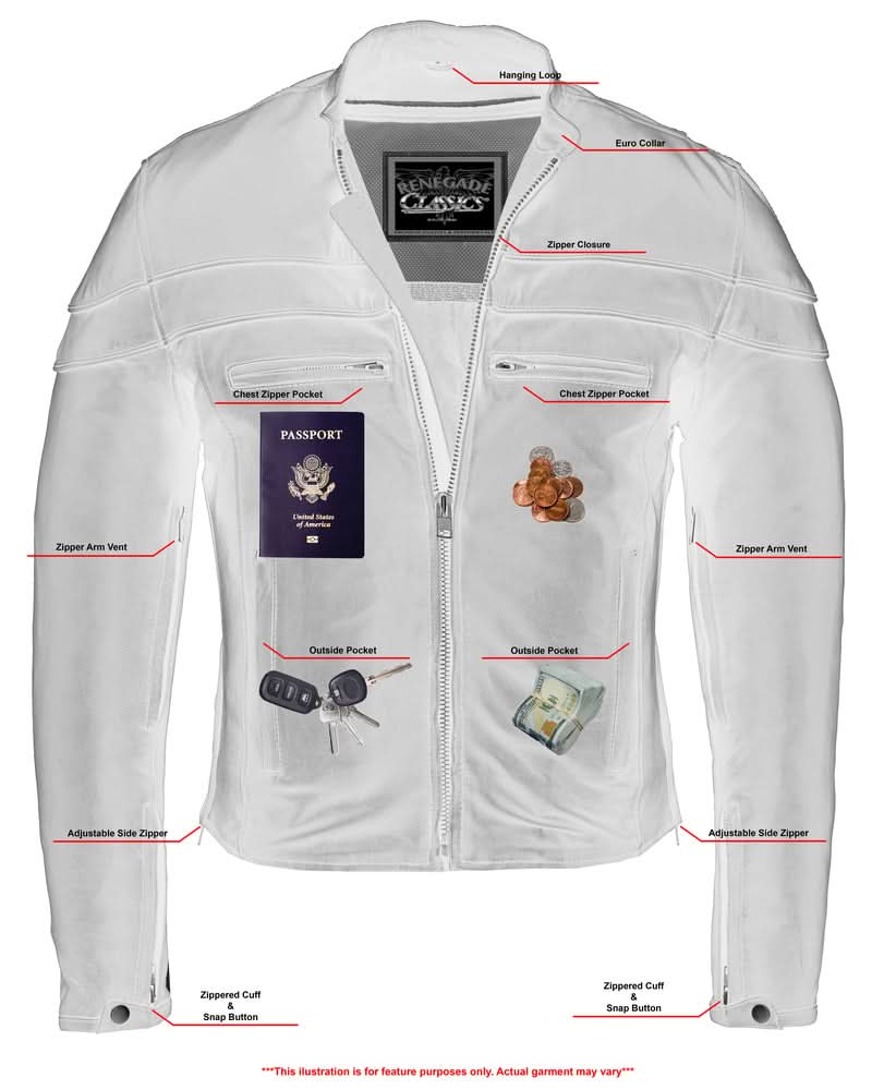 Speedster Black Men's Leather Motorcycle Jacket