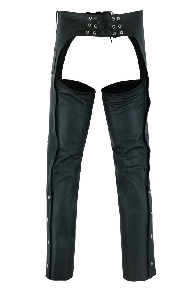Unisex Basic Coin Pocket Leather Chaps