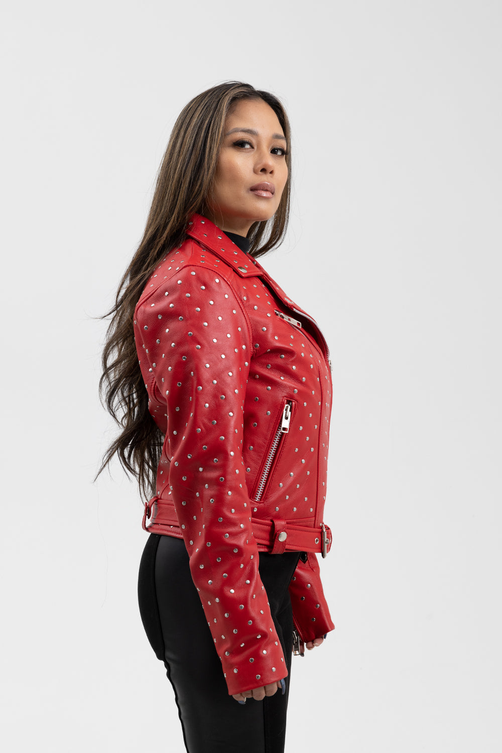 Claudia Women's Fashion Leather Jacket