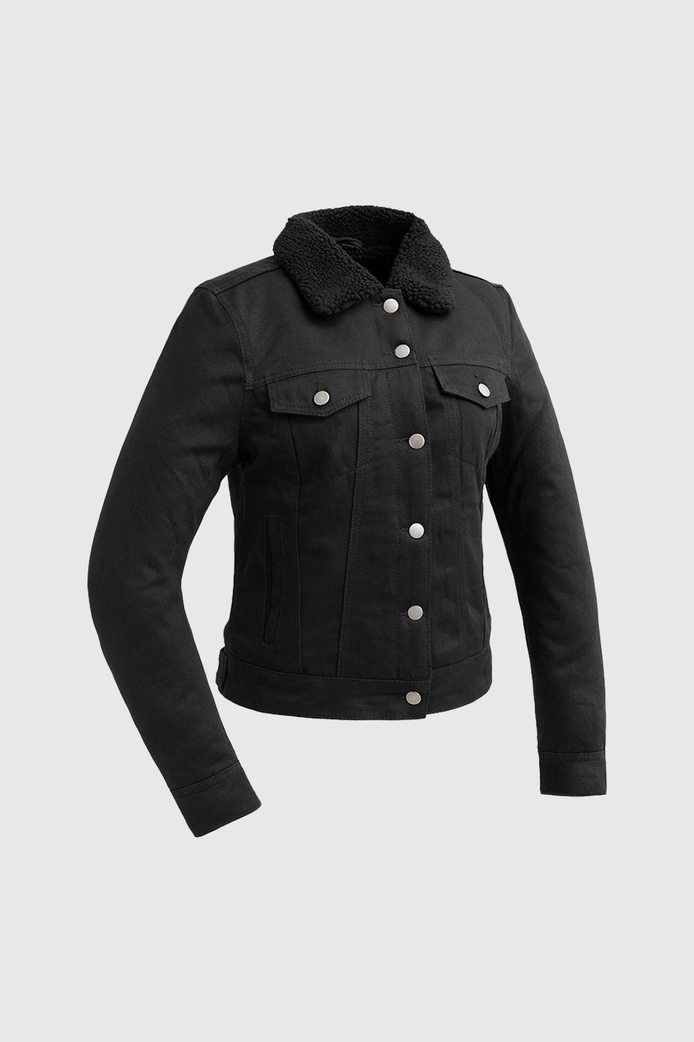 Samantha Women's Faux Shearling Twill Jacket
