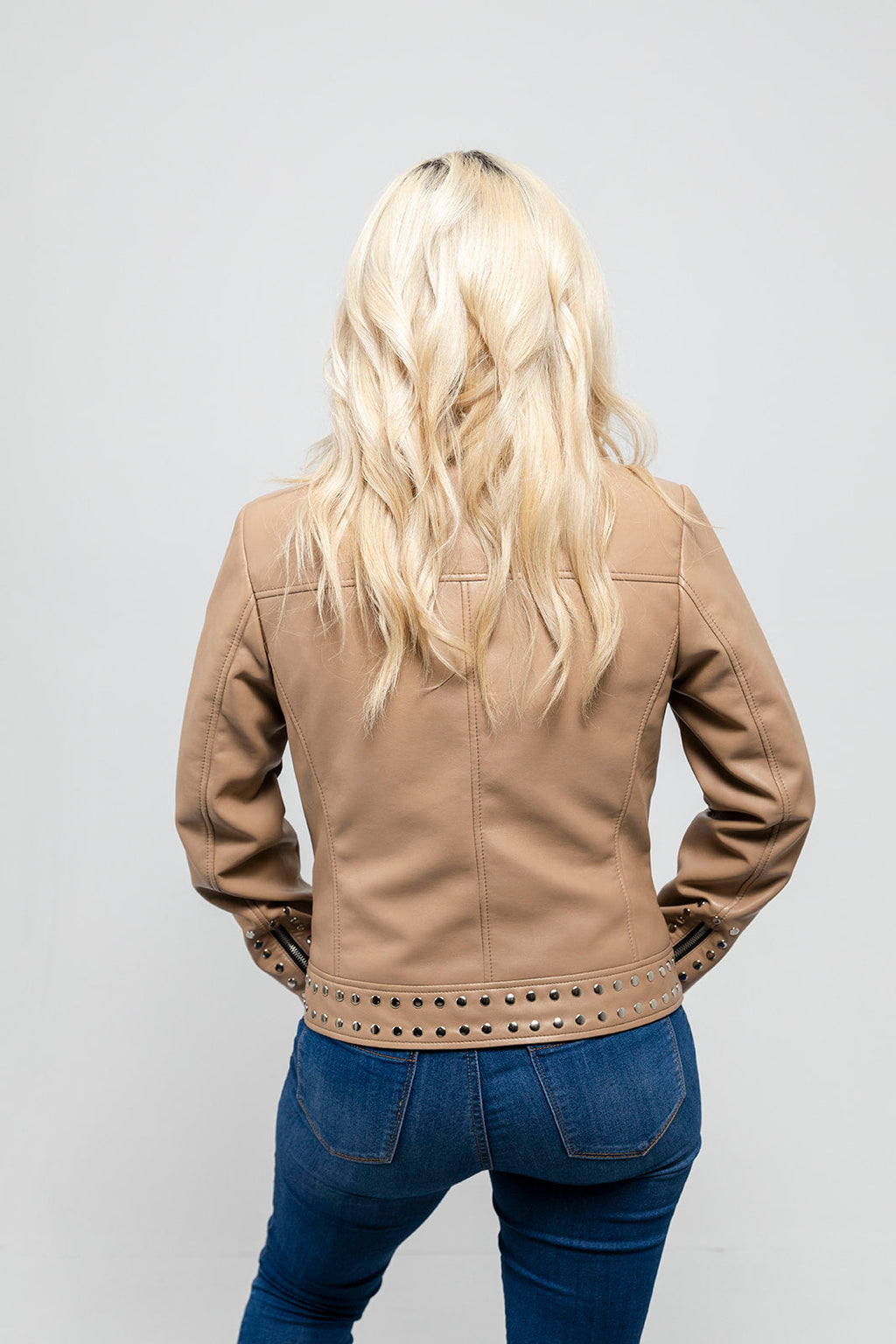 Sandy Women's Vegan Faux Leather Jacket