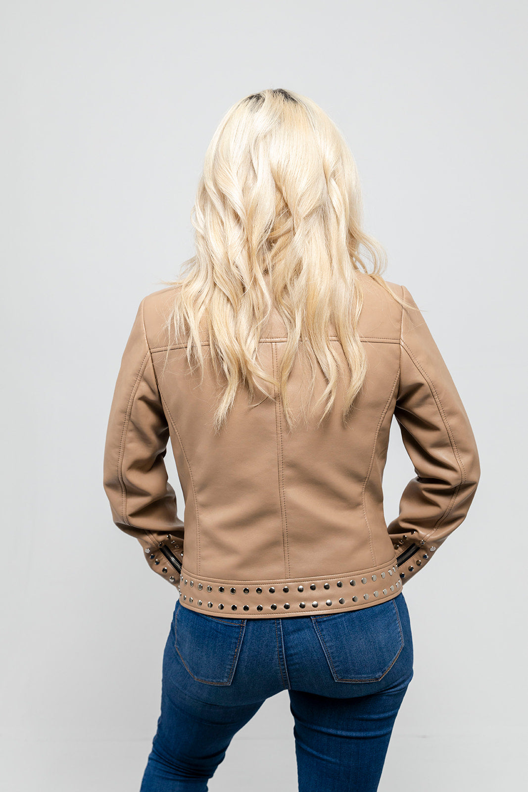 Sandy Women's Vegan Faux Leather Jacket