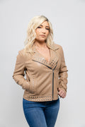 Sandy Women's Vegan Faux Leather Jacket