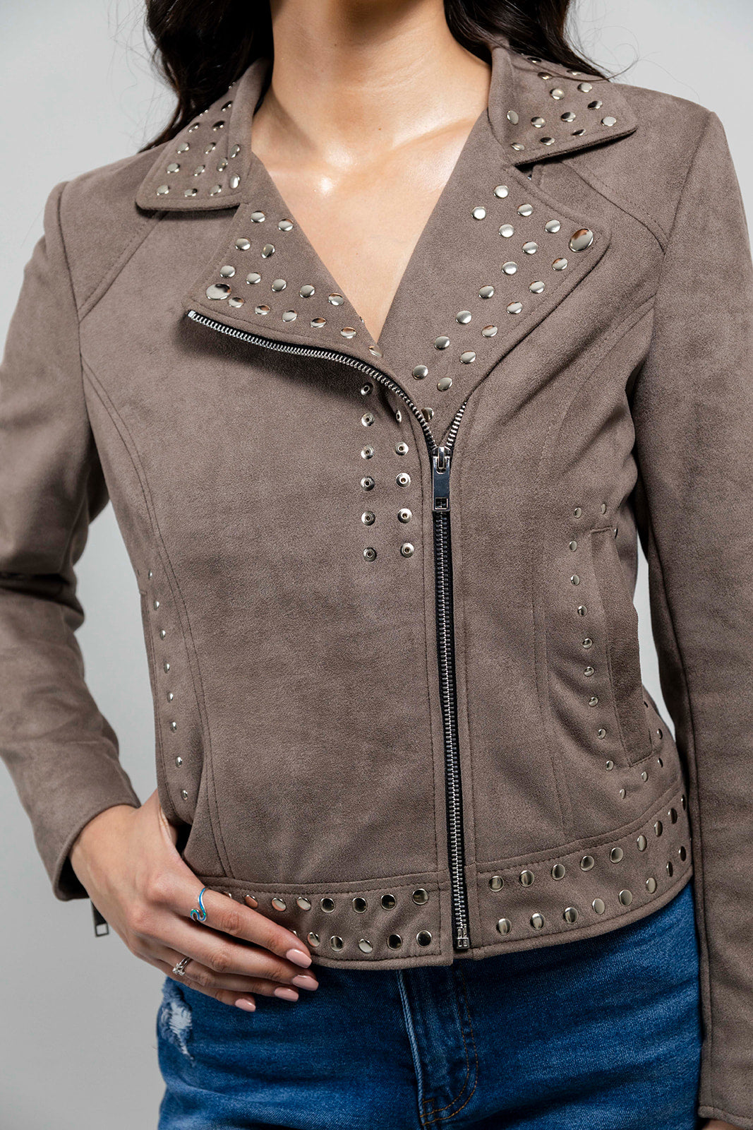 Sandy Women's Vegan Faux Leather Jacket