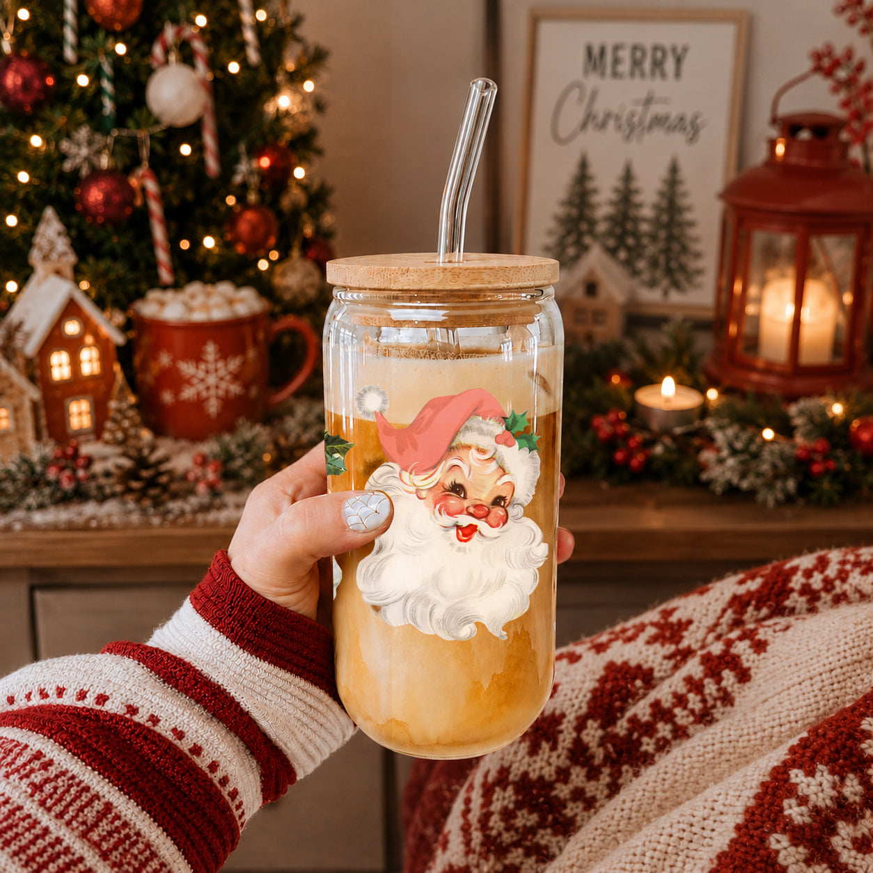 Vintage Santa 17oz