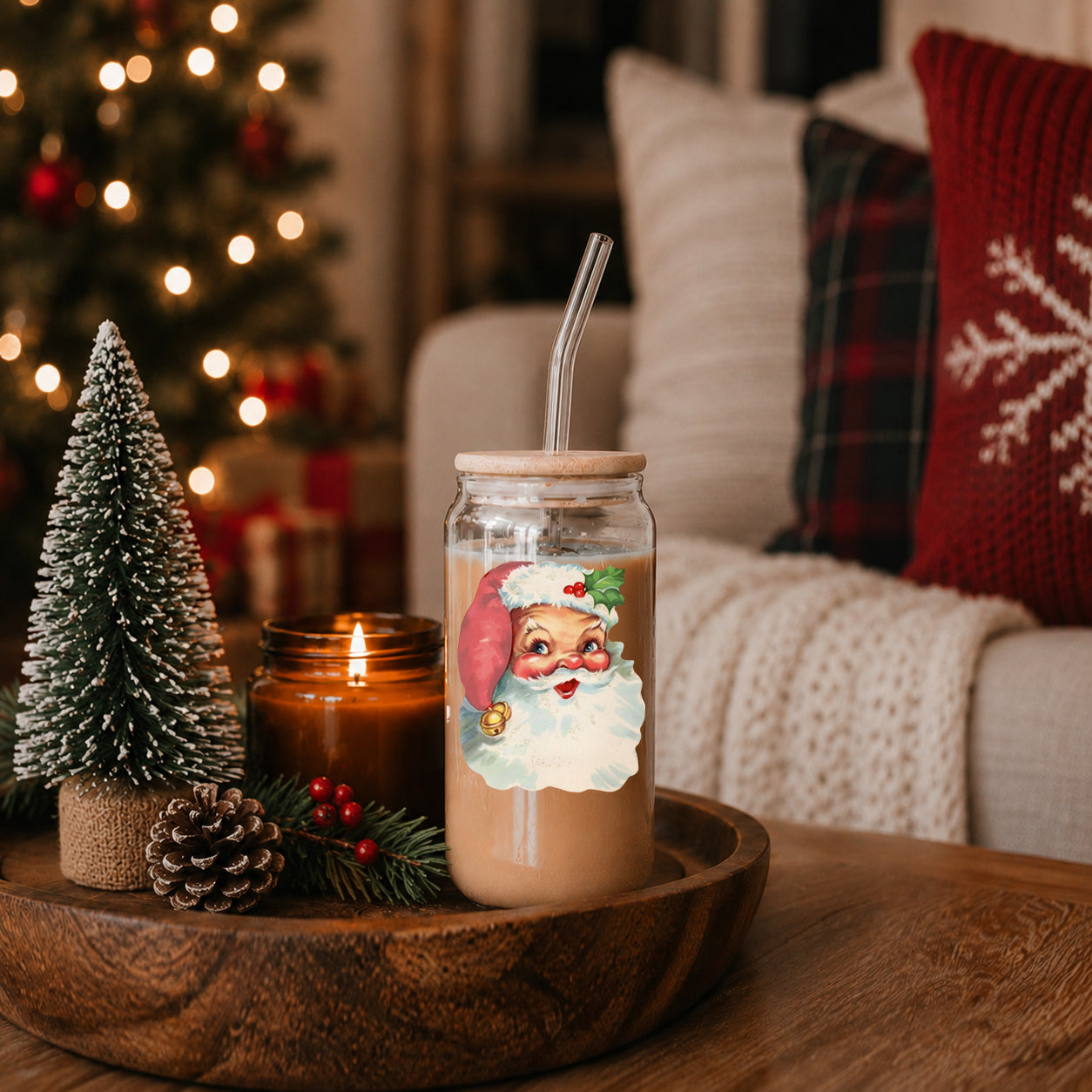 Vintage Santa 17oz