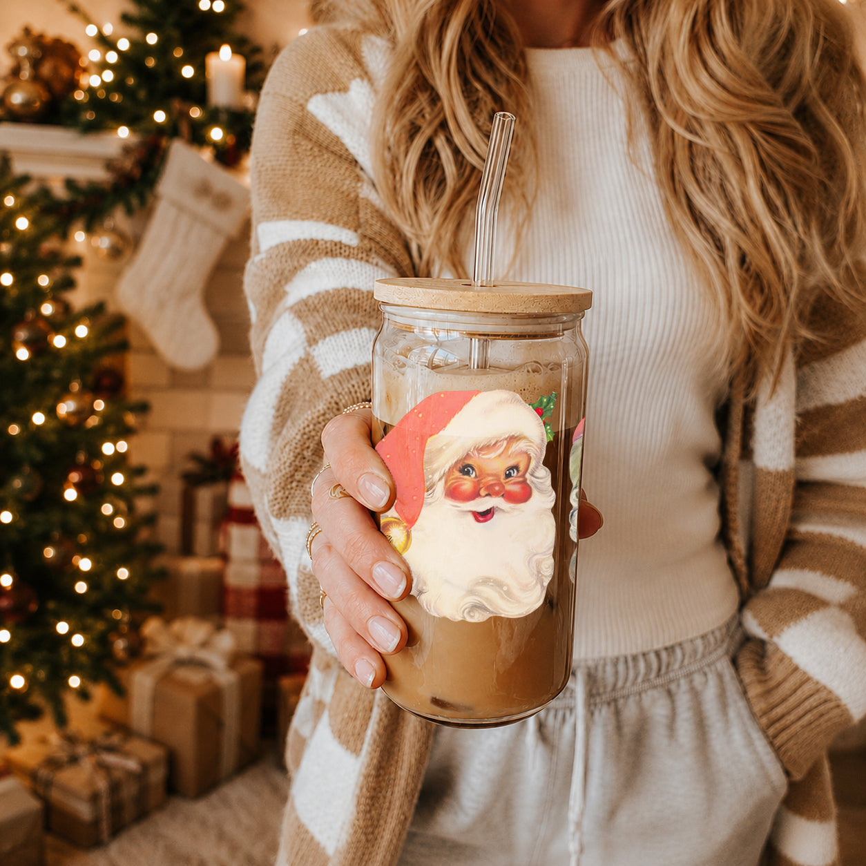 Vintage Santa 17oz