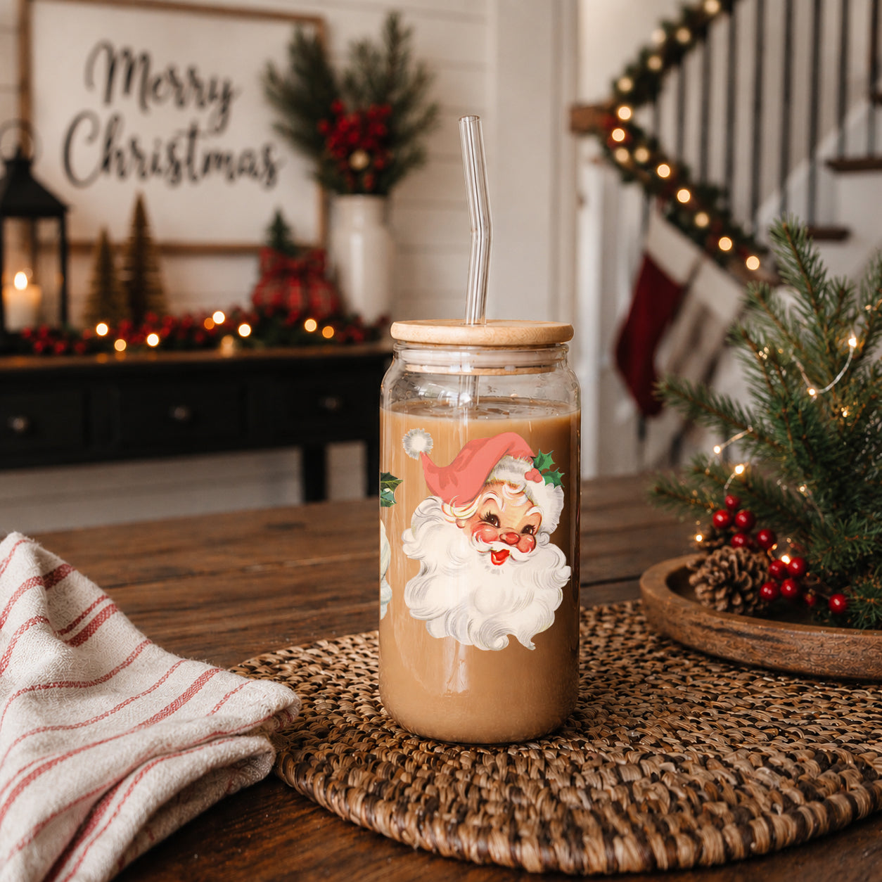 Vintage Santa 17oz