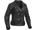 Shadow Queen Women's Black Fashion Leather Jacket